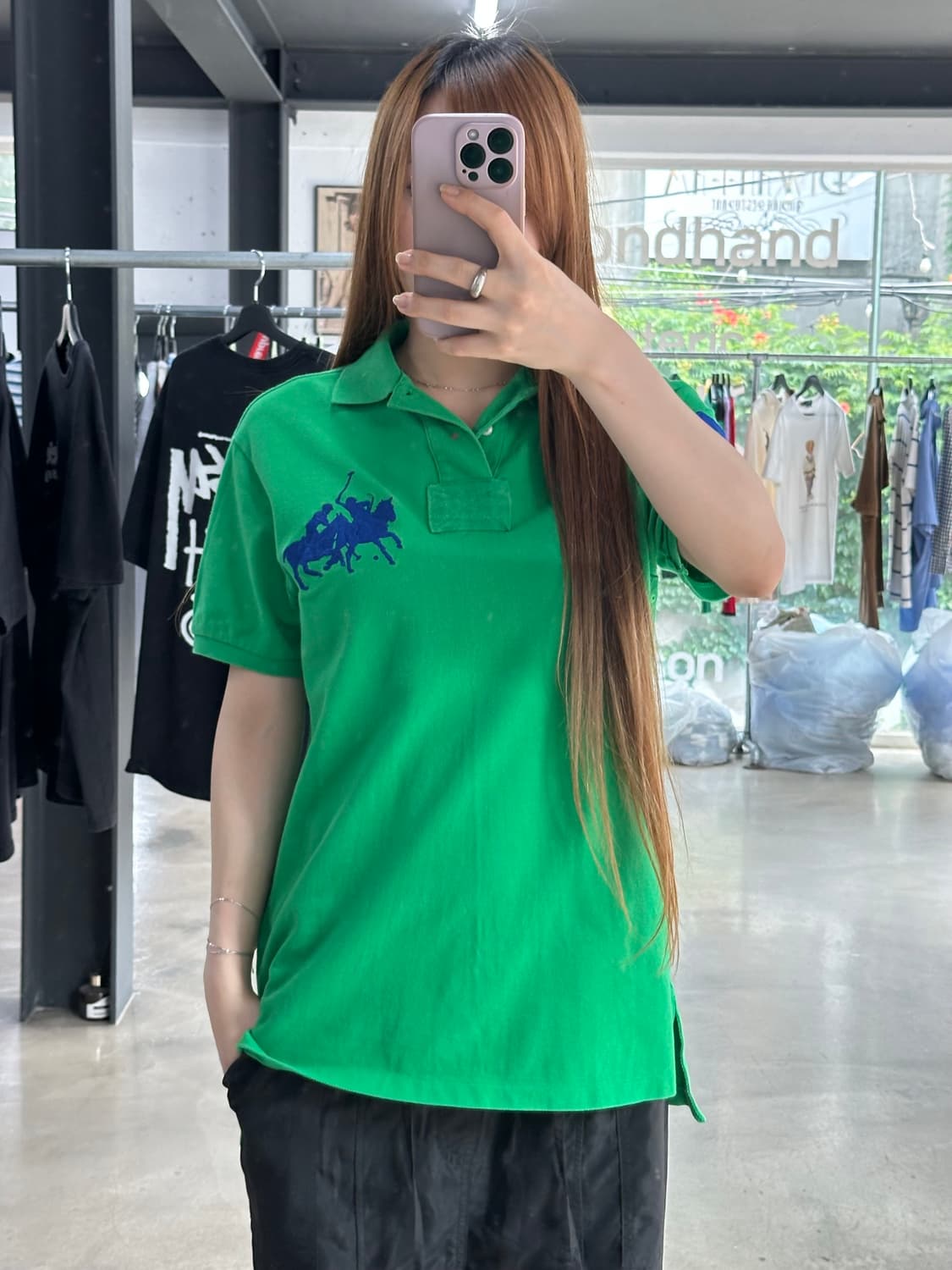 폴로랄프로렌 빅포니 넘버링 커스텀핏 Pk반팔티 상품이미지3