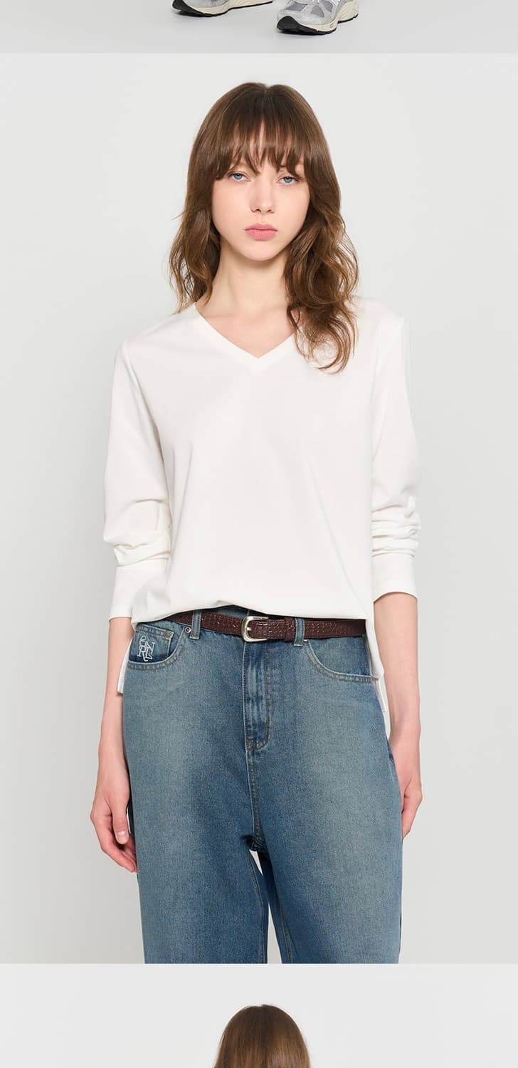 제너럴아이디어 에센셜 브이넥티 s 상품이미지1