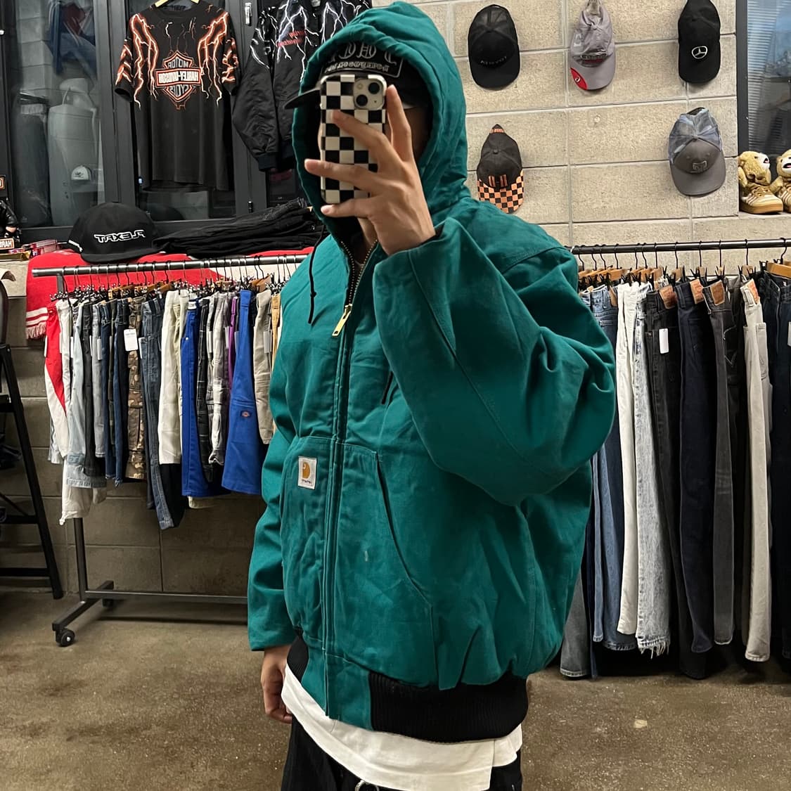 90s Carhartt J04 AQU 액티브 자켓 (105-110) 상품이미지5