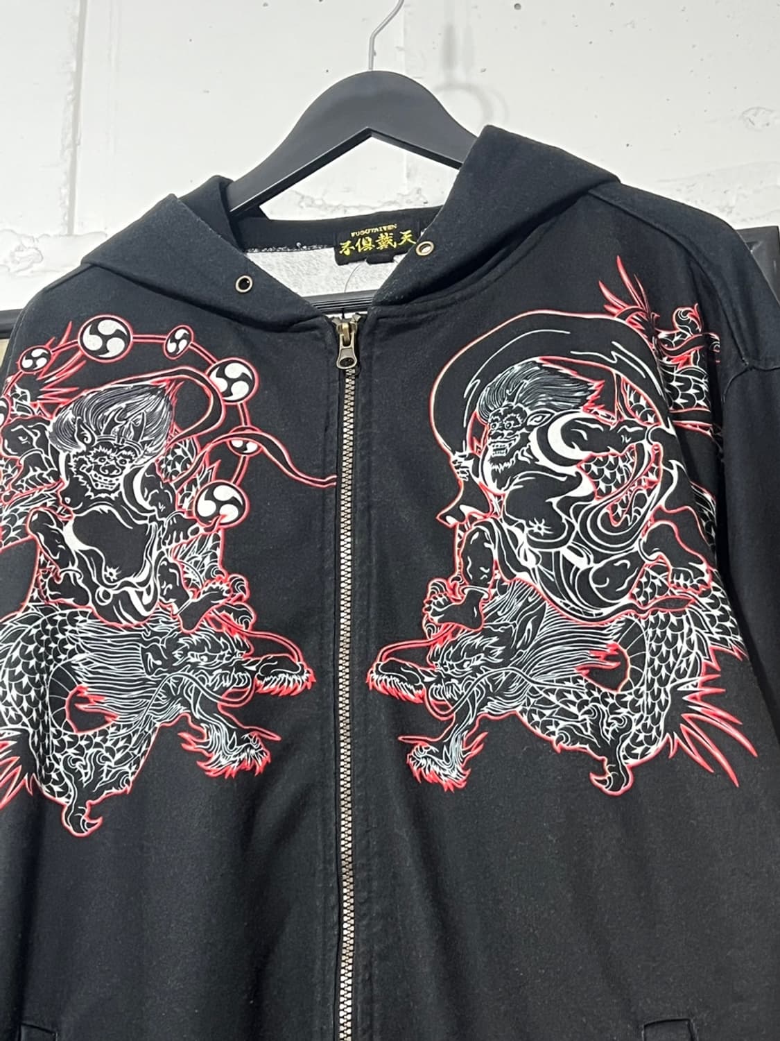 不倶戴天Oriental 不動明王x風神雷神xDragon Hood Zipup 상품이미지3