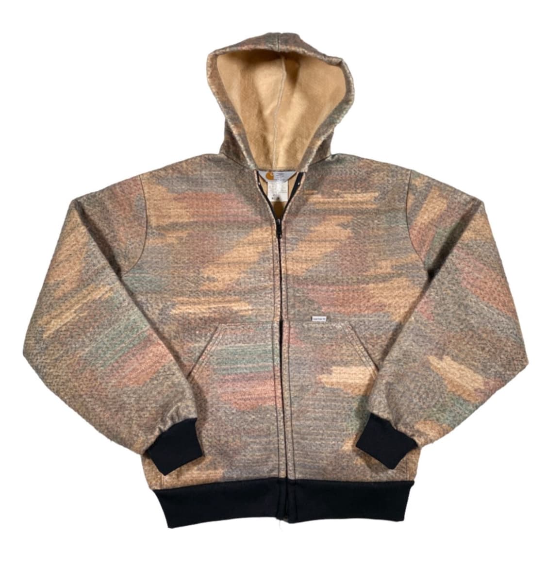 90s USA Carhartt 빈티지 칼하트 아즈텍 워크자켓 후드집업 상품이미지1