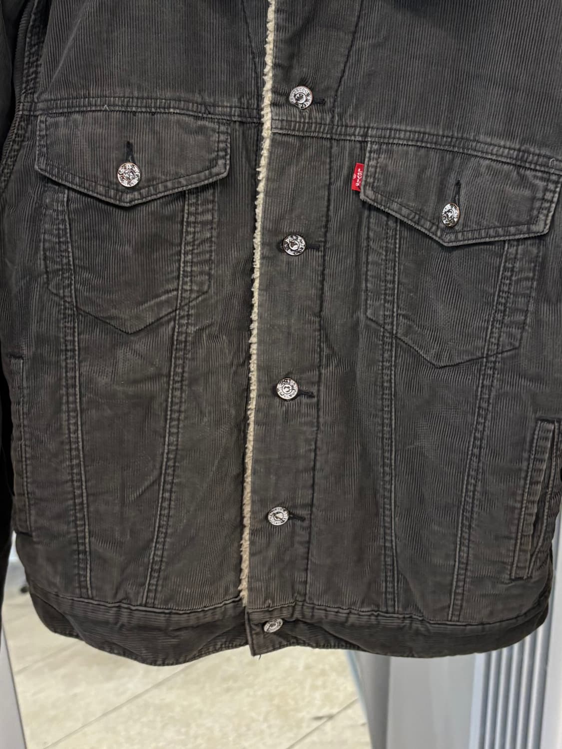 LEVI'S chacoal fleece trucker jk 상품이미지3