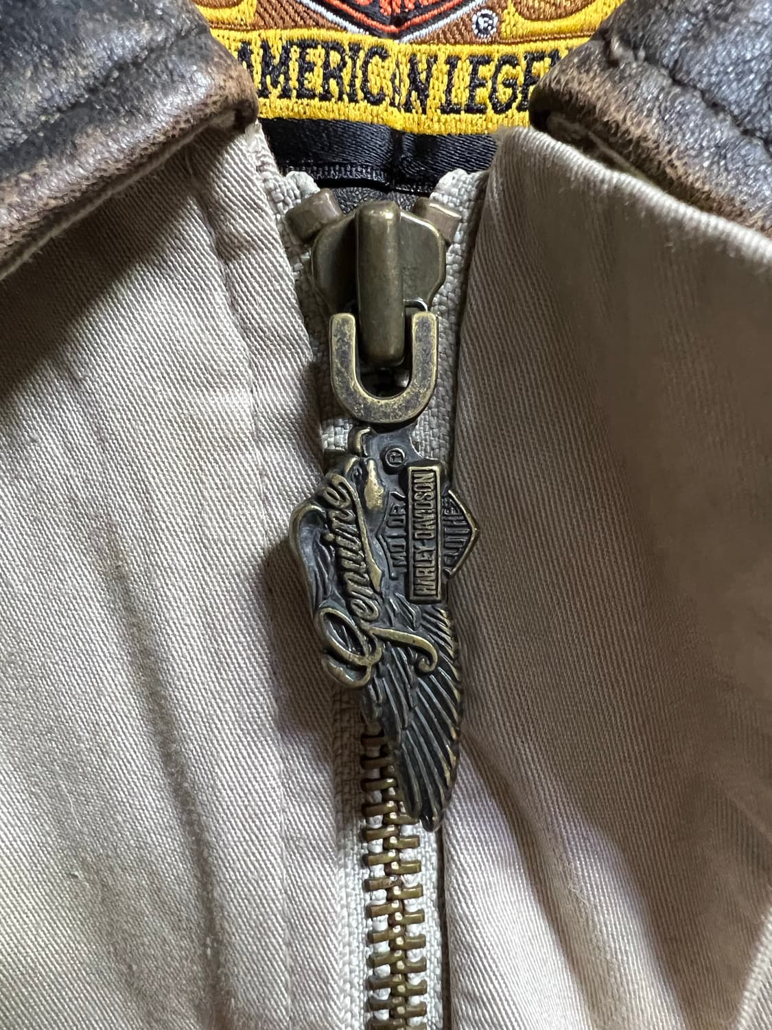 할리데이비슨 봄버 자켓 베이지 자켓 상품이미지4