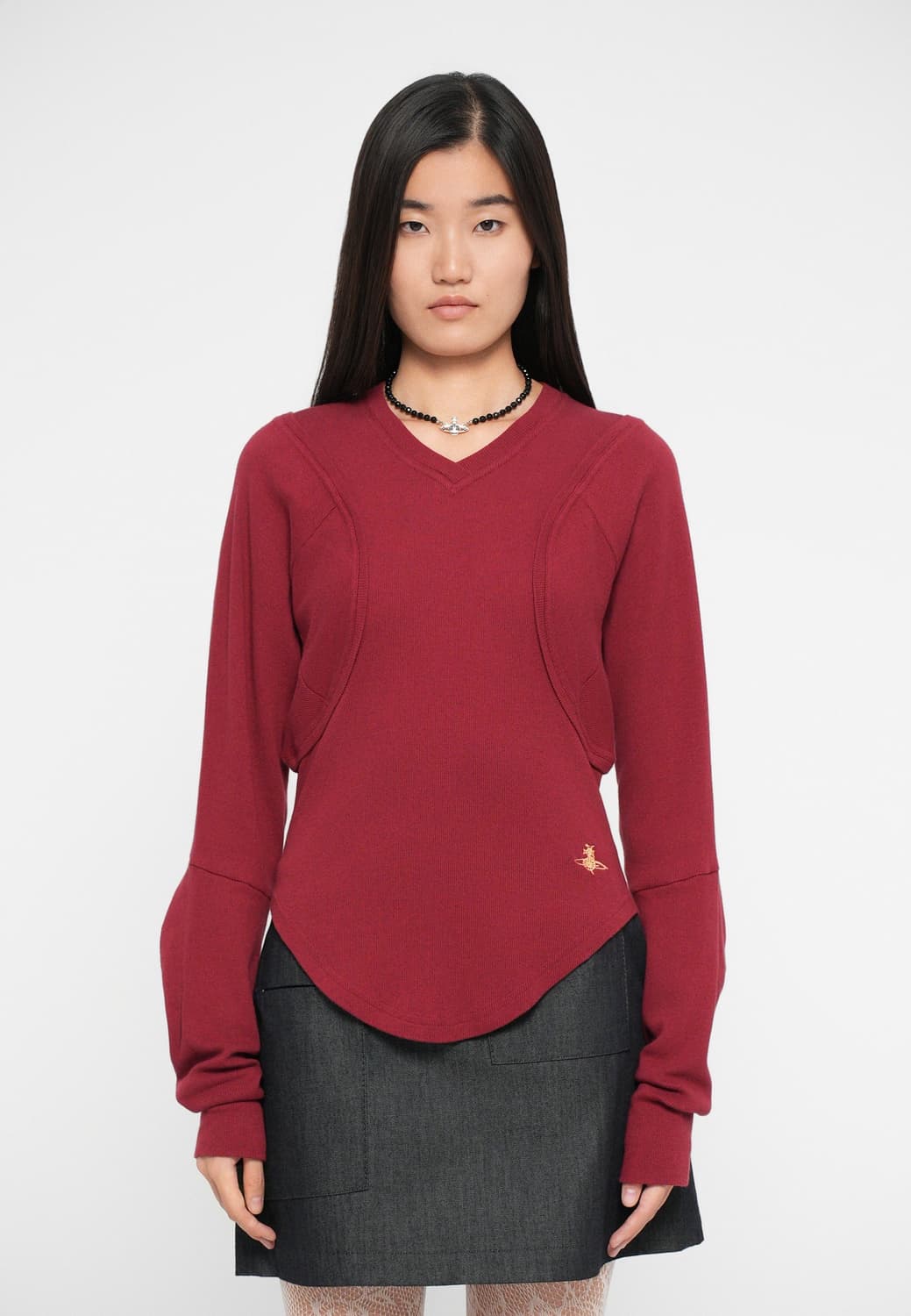 [XS,S,M]비비안웨스트우드 25fw POURPOINT 저지 탑 상품이미지5