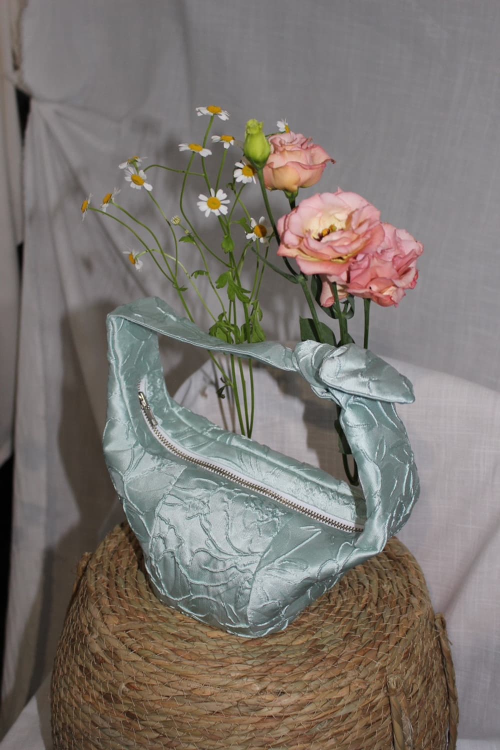 자가드 미니 크로와상 백 상품이미지3