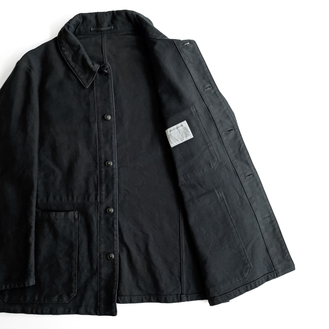 캡틴선샤인 몰스킨 프렌치 커버올자켓 40사이즈 잉크블랙 상품이미지5