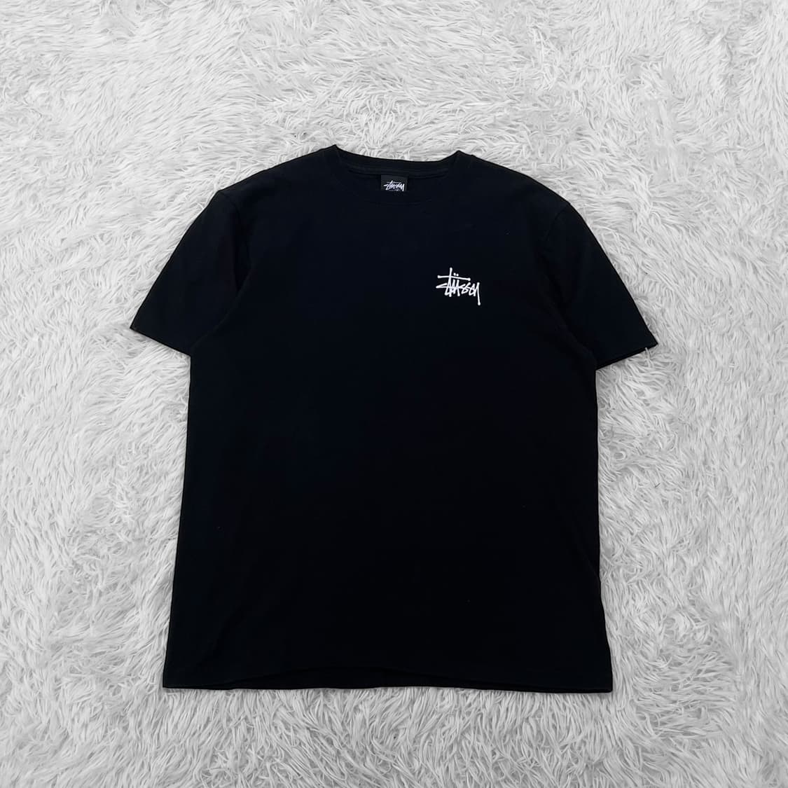 스투시 베이직 로고 반팔티 블랙 상품이미지3
