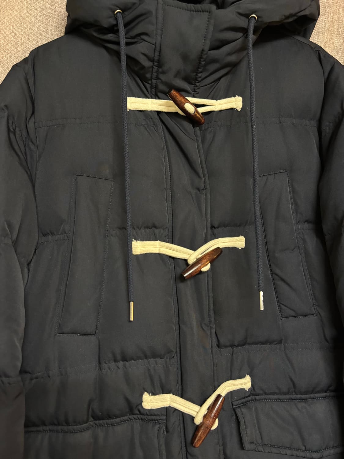 LAP 떡볶이 롱패딩 네이비 S 상품이미지3