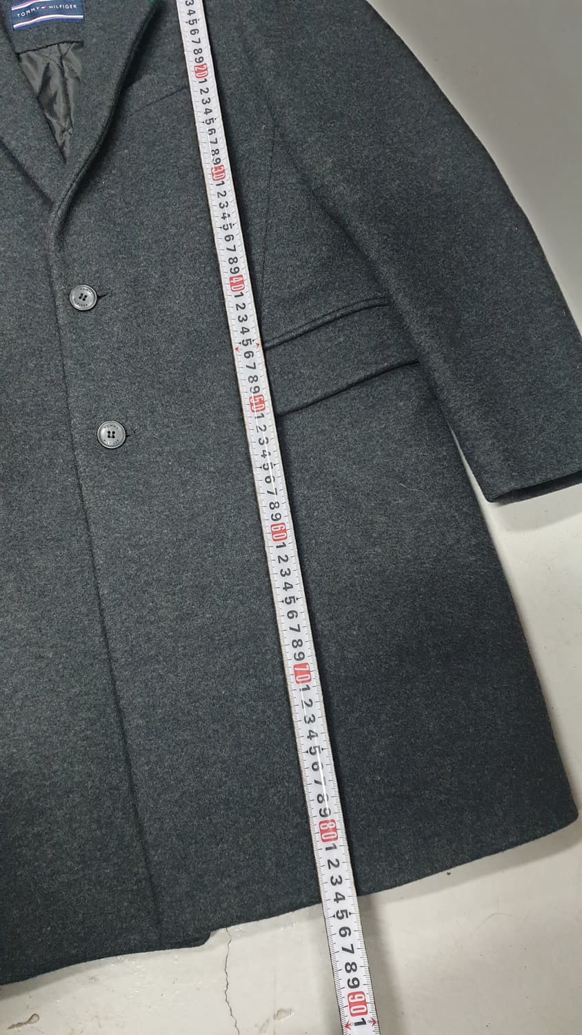 타미 힐피거 남성 싱글 코트 S 차콜 상품이미지6