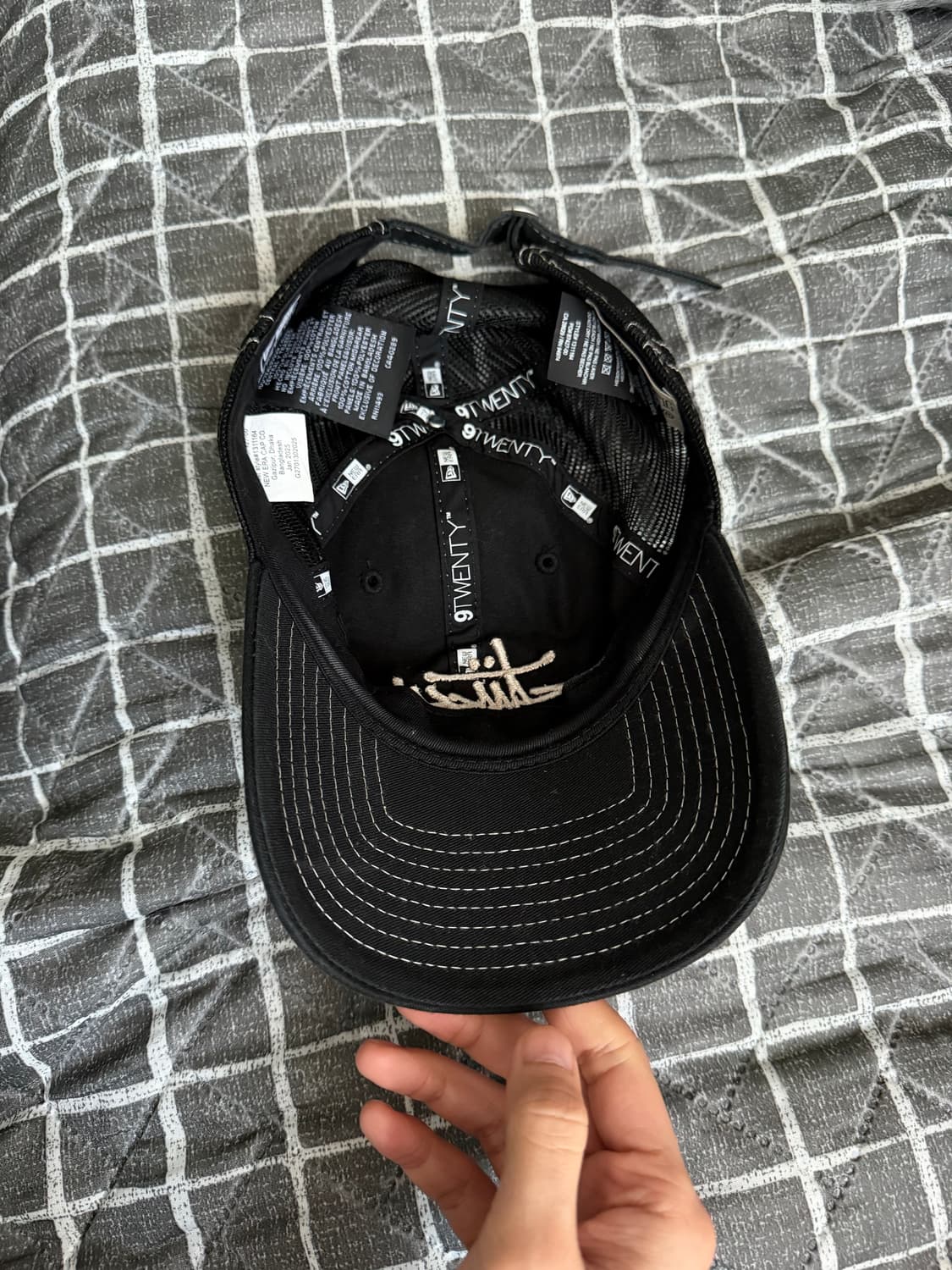 스투시 뉴에라 9TWENTY 트러커 캡 블랙 상품이미지3