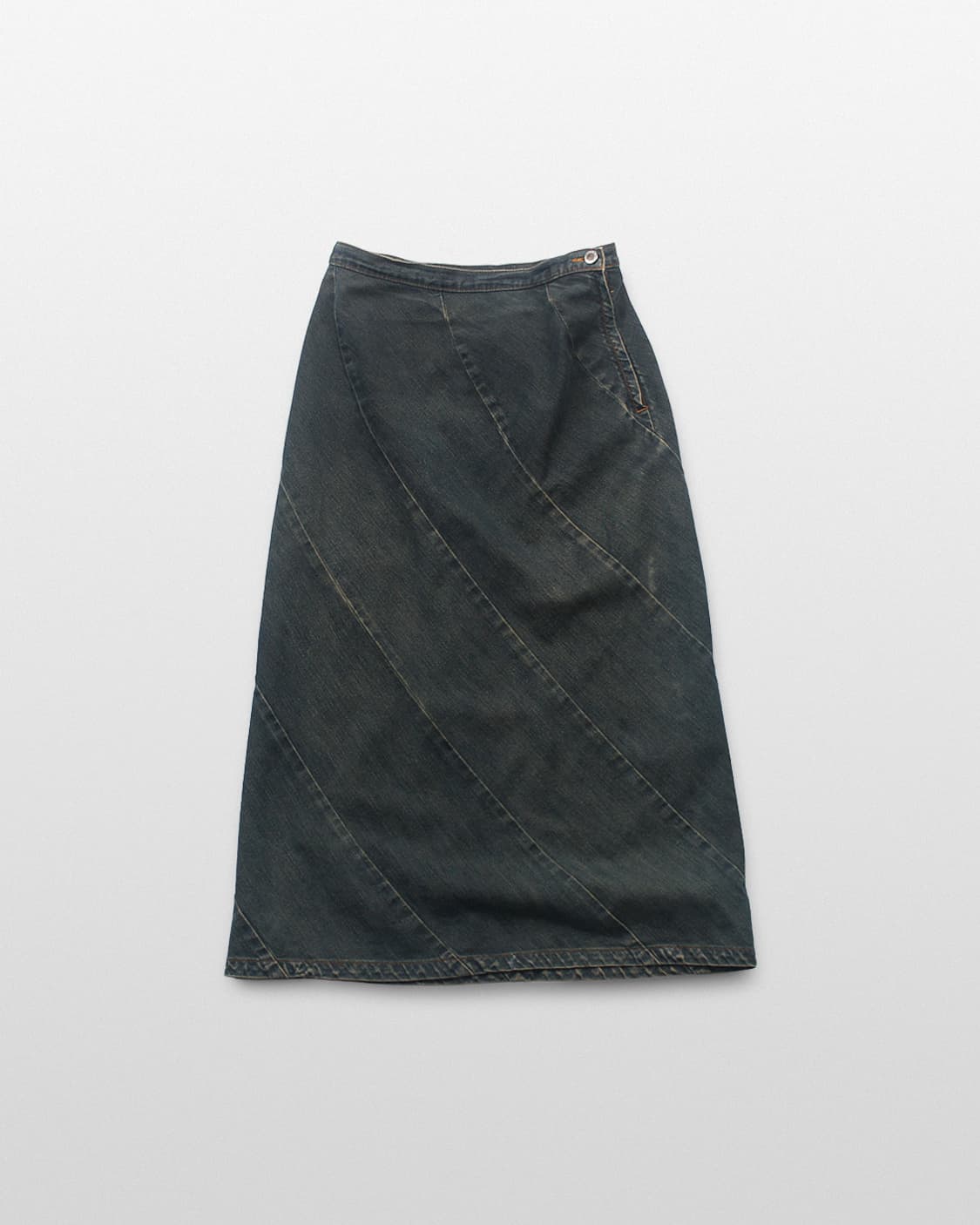 NEWTONE Denim Panel Long Skirt  상품이미지1