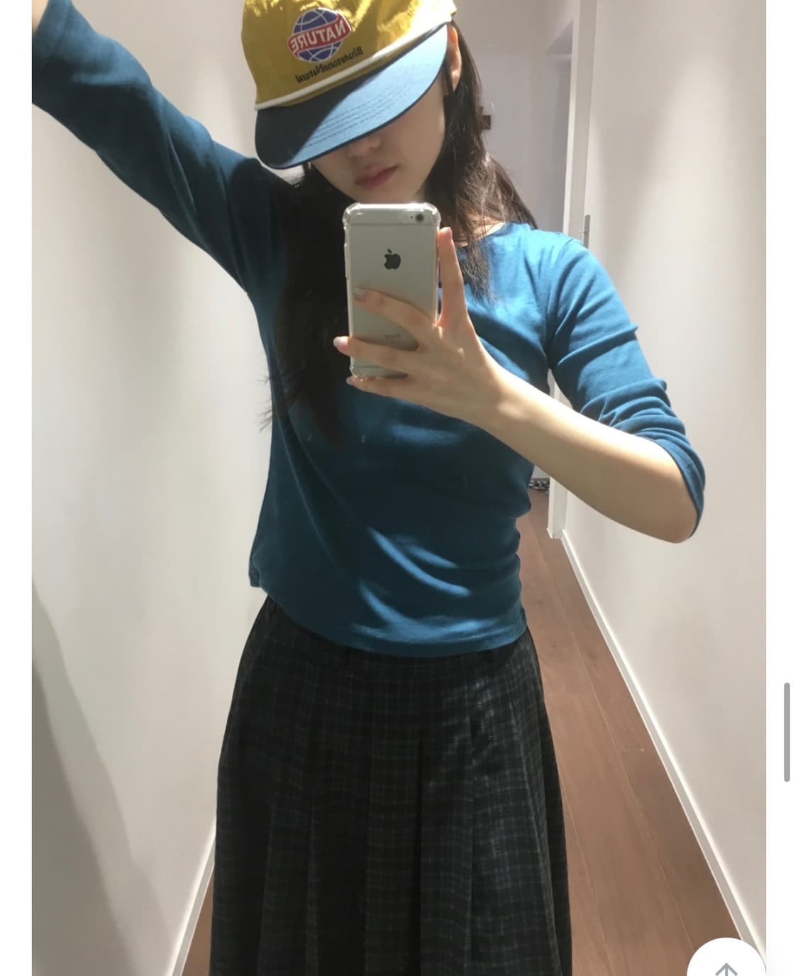 더기 플루이드 7부 티셔츠 (블루그린,틸그린) 히피디피 상품이미지2