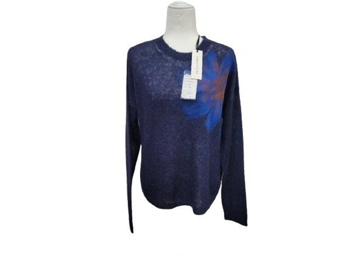 이태리 CARACTERE 플라워 네이비믹스 울니트 L 새상품
 상품이미지1