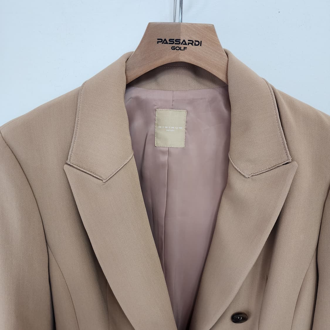 미니멈 더블 롱 코트 베이지 상품이미지2