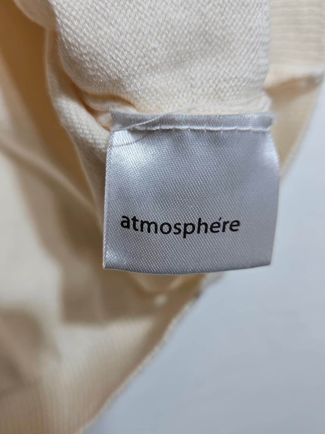 atmosphere 크롭 니트 반팔 아이보리 S 상품이미지4