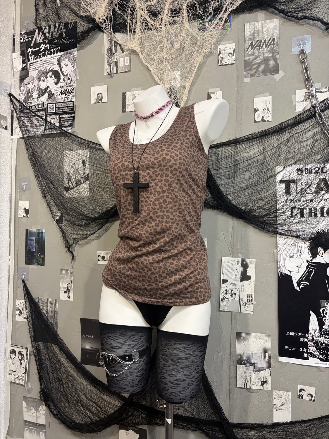 Onegyaru Leopard sleeveless 상품이미지7