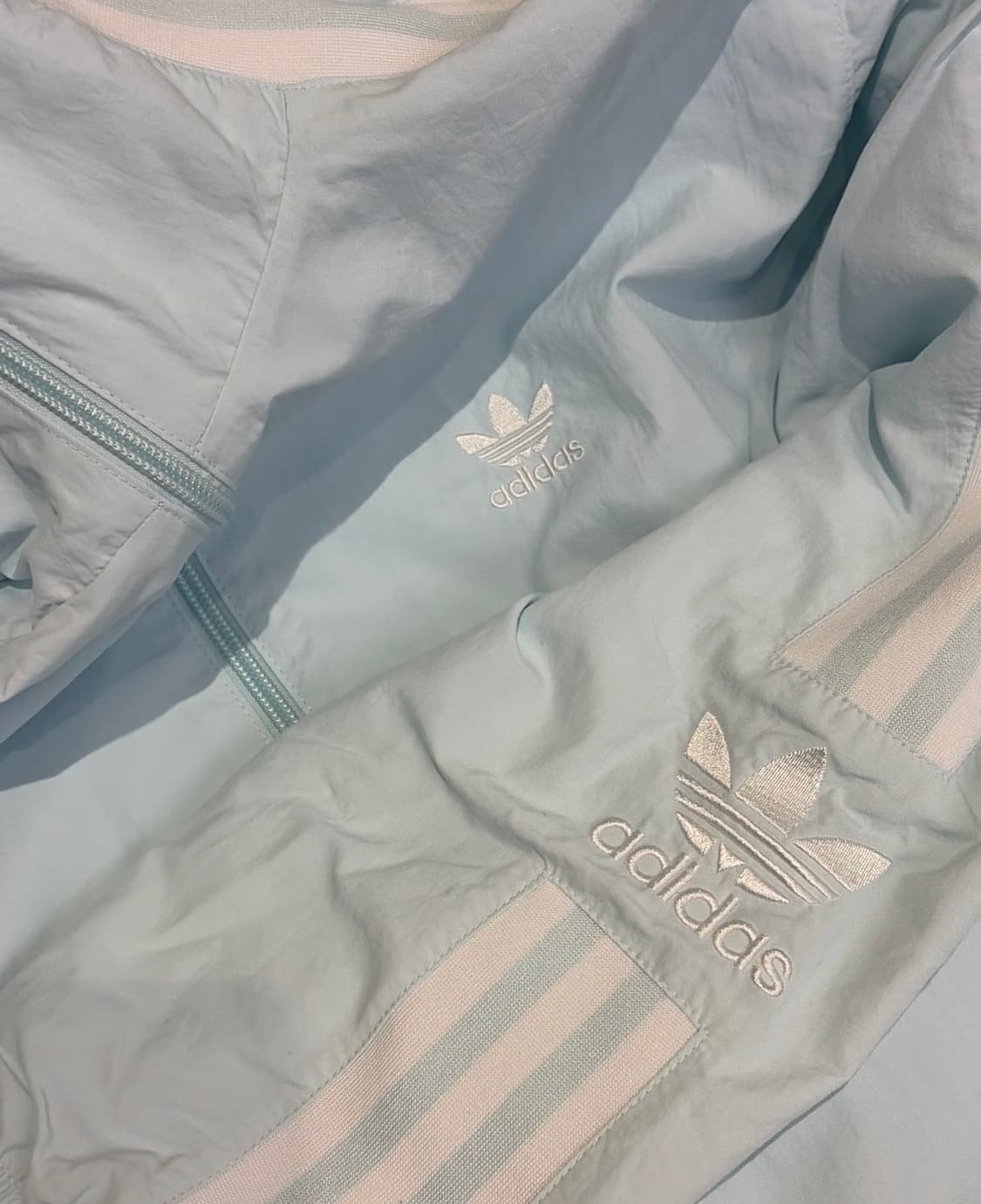 🩵아디다스 파이어버드 스카이블루 하늘색 바람막이🩵 상품이미지3