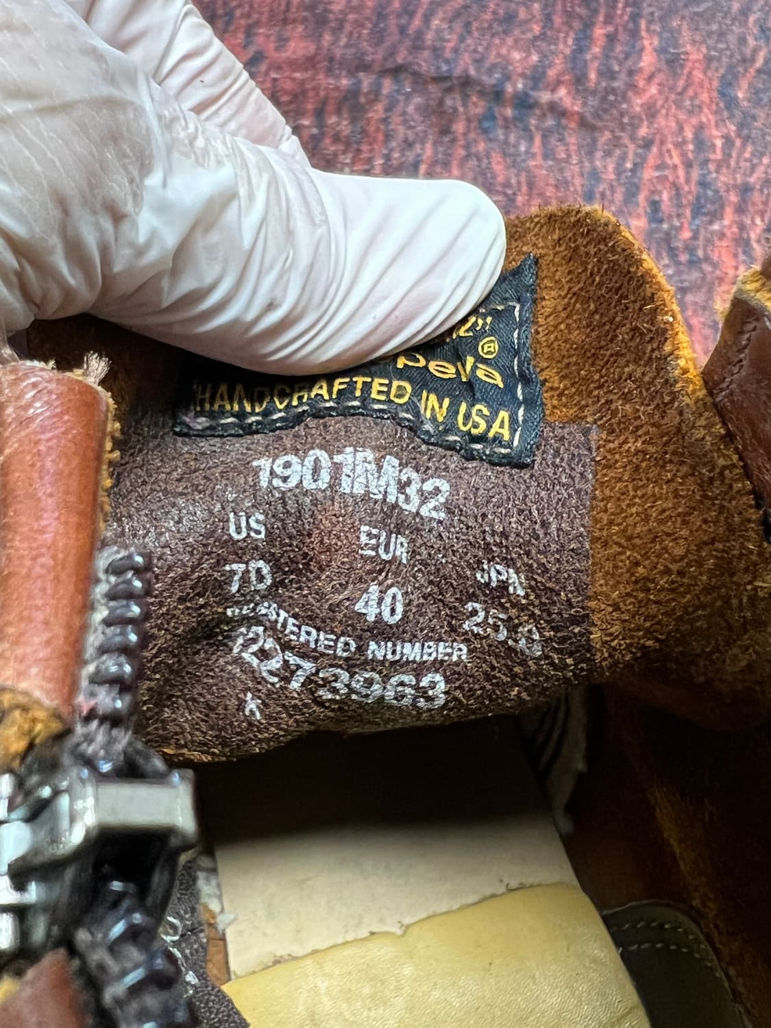 [250] 치페와 1901M32 서비스 부츠 브라운 상품이미지7