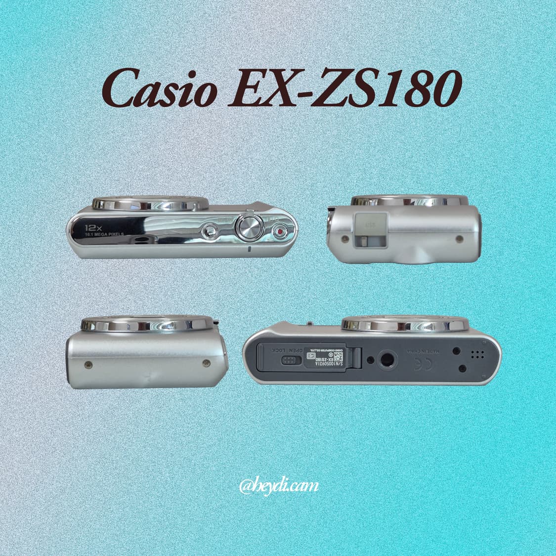 소장디카) 카시오 엑슬림 Casio Exilim EX-ZS180 상품이미지3
