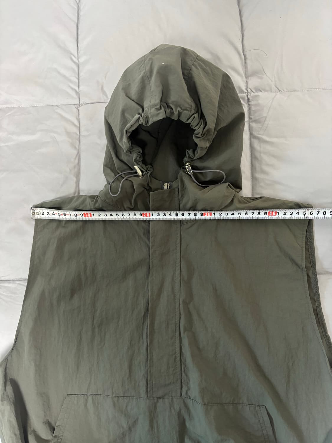 고프코어 후드 조끼 상품이미지3