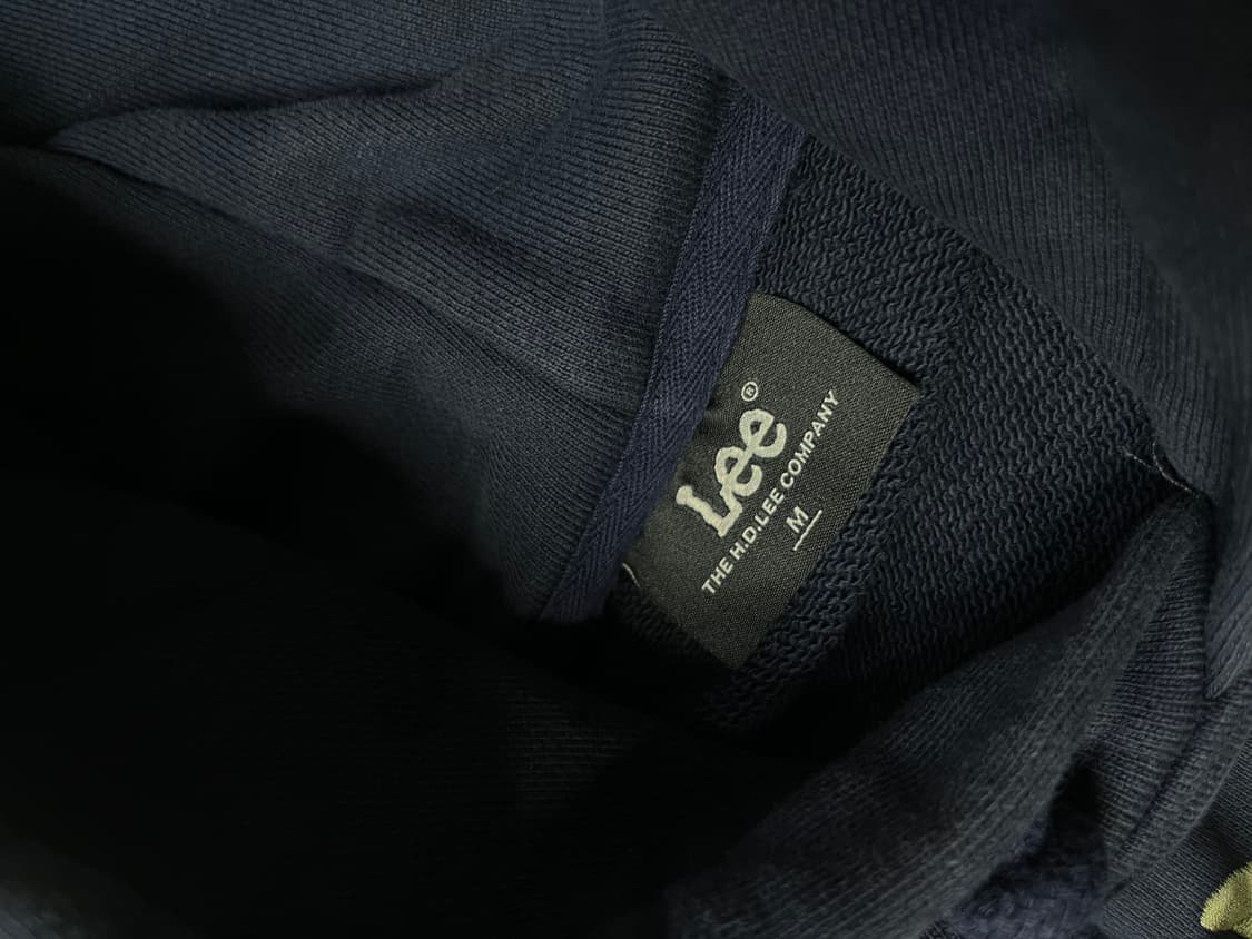 Lee 빈티지 로고 네이비 후드티 상품이미지4