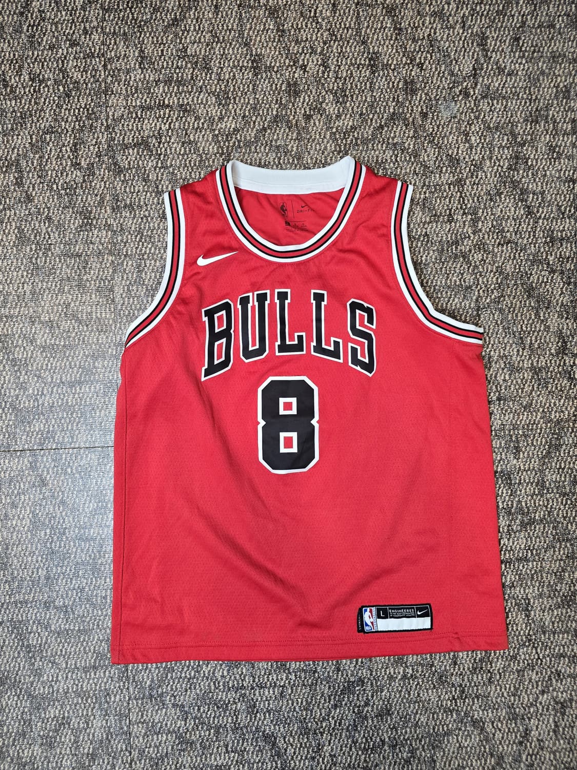 NBA 시카고 불스 잭 라빈 #8 스윙맨 저지 레드  Youth L 상품이미지1