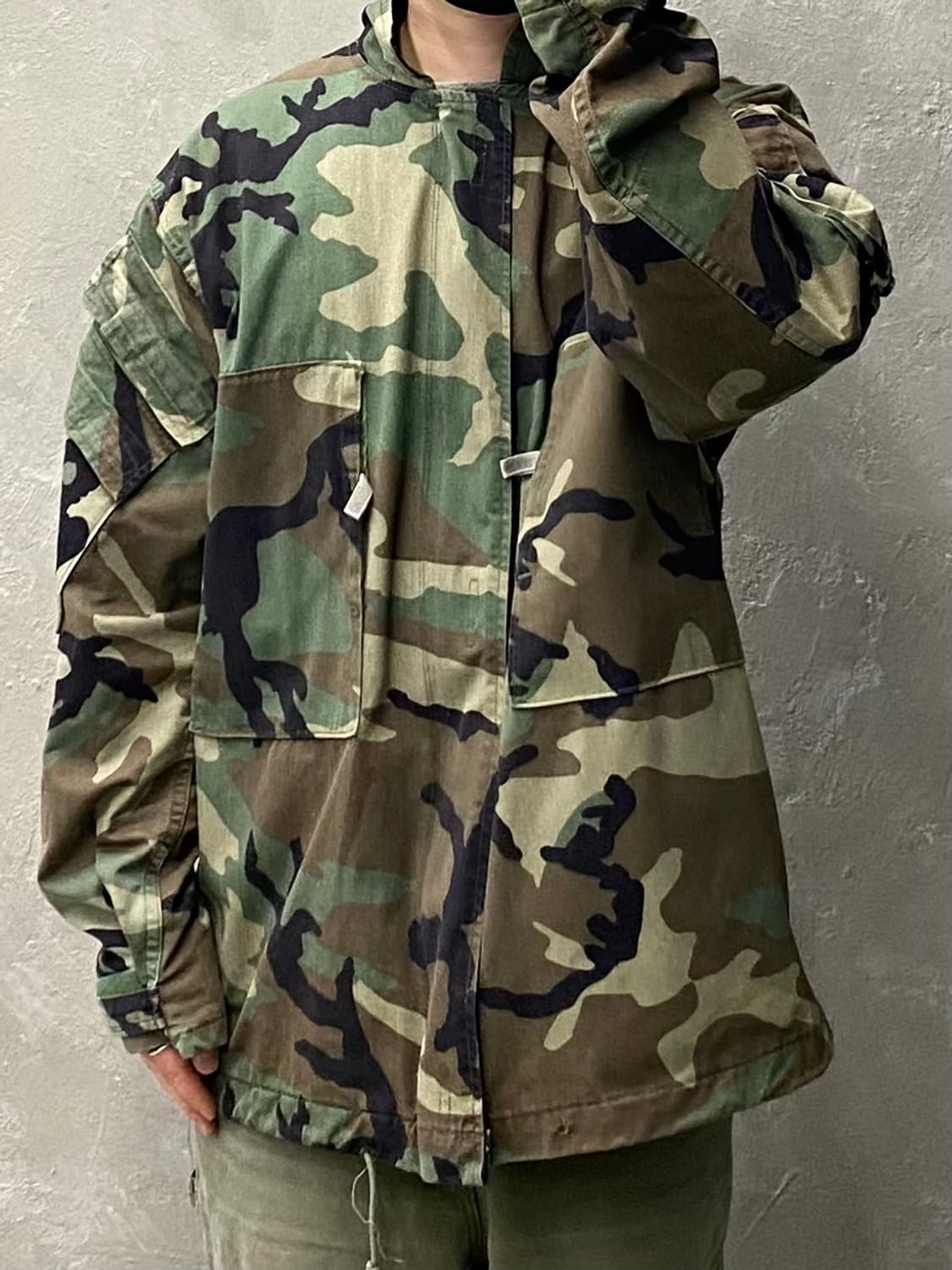 [US M] 80s U.S.ARMY 미군 케미컬 프로텍티브 우드랜드 자켓 상품이미지10