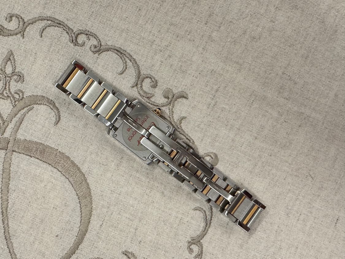 까르띠에 탱크 프랑세즈 콤비 스몰 핑크자개 다이얼 상품이미지7