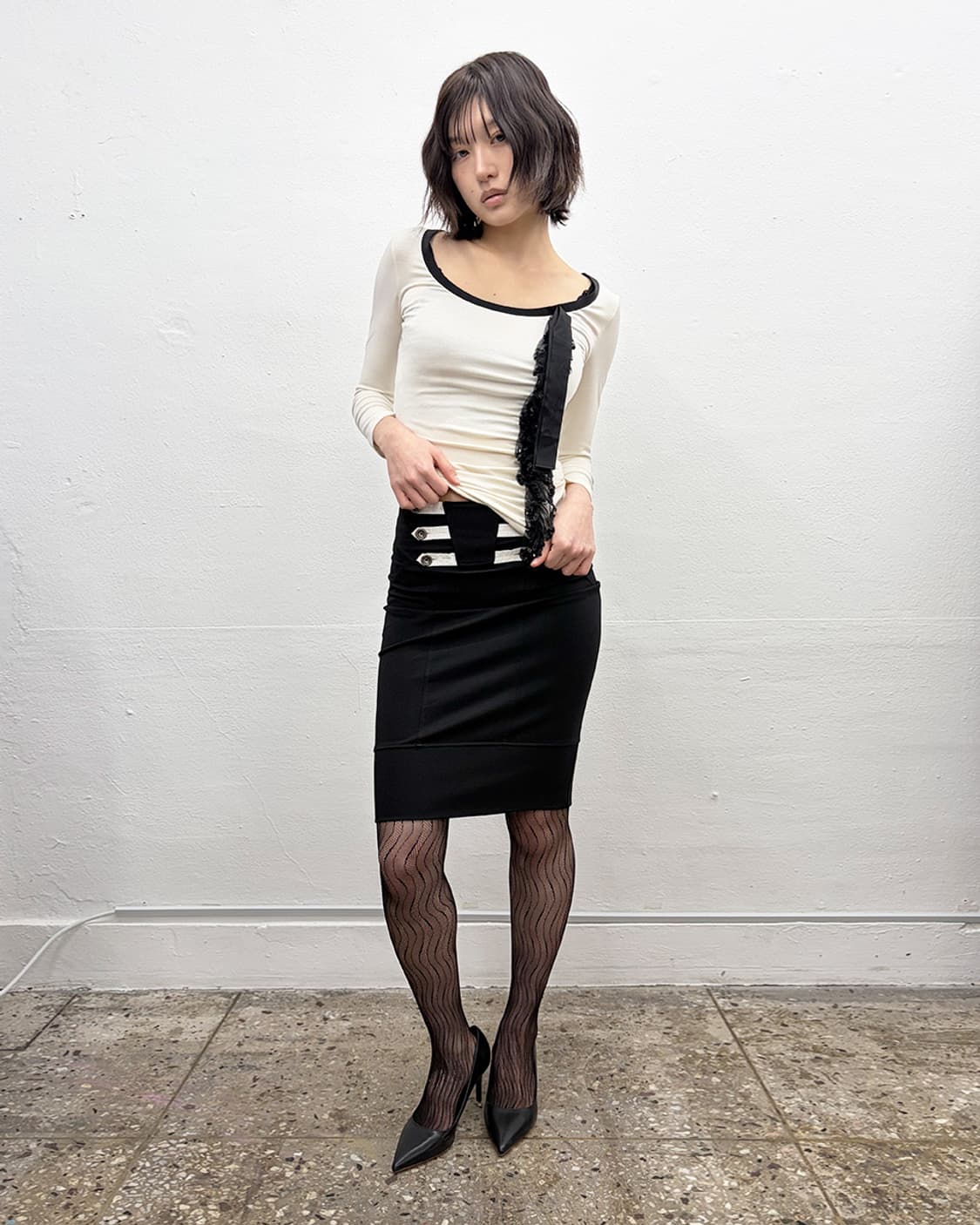 알베르타 페레티 세퀸 트리밍 롱슬리브 상품이미지5