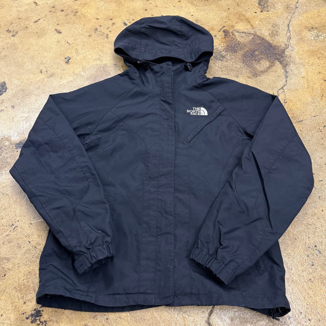 [정품/85] 노스페이스 블랙 후드 바람막이 자켓 b18 상품이미지2