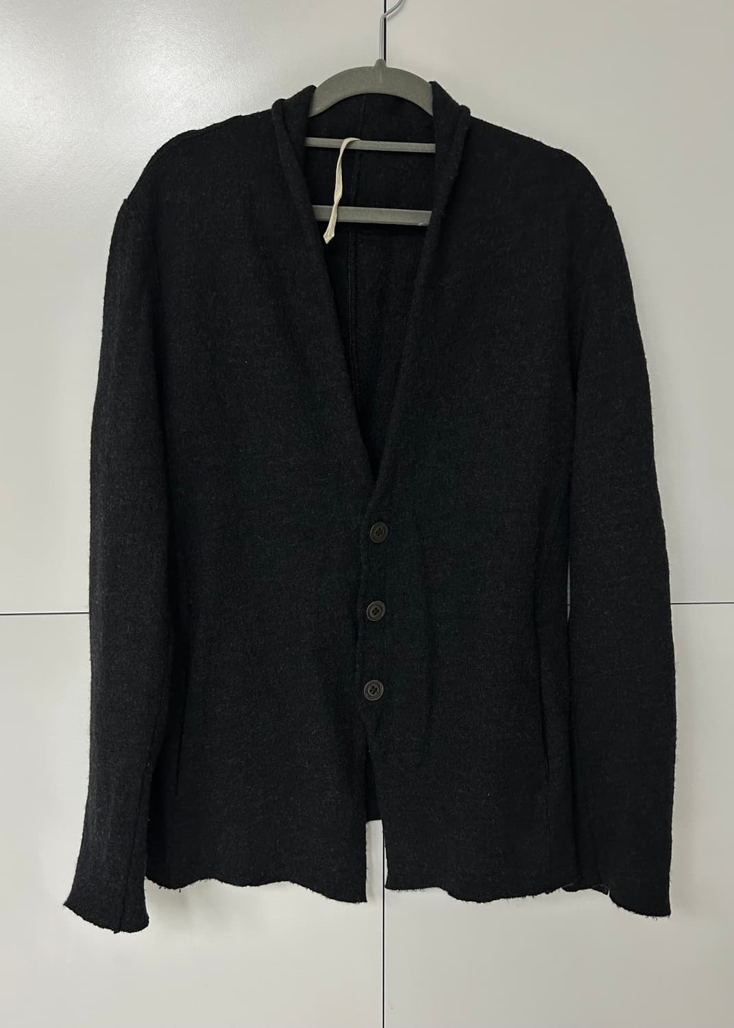 The Viridi Anne 축융 울 숄 카라 가디건 상품이미지1