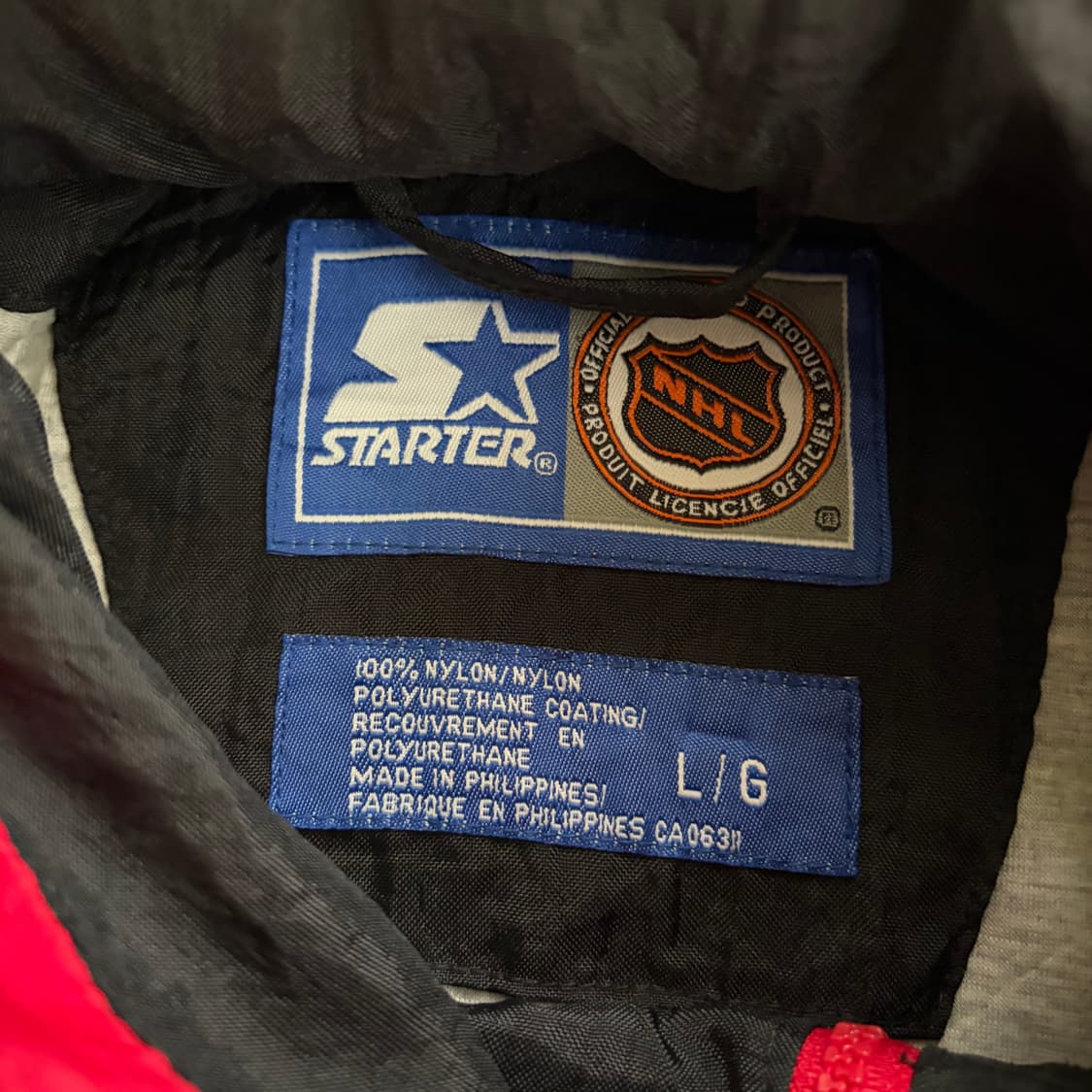 90s 스타터 NHL 벤쿠버 커넉스 윈드브레이커 자켓 L 상품이미지6