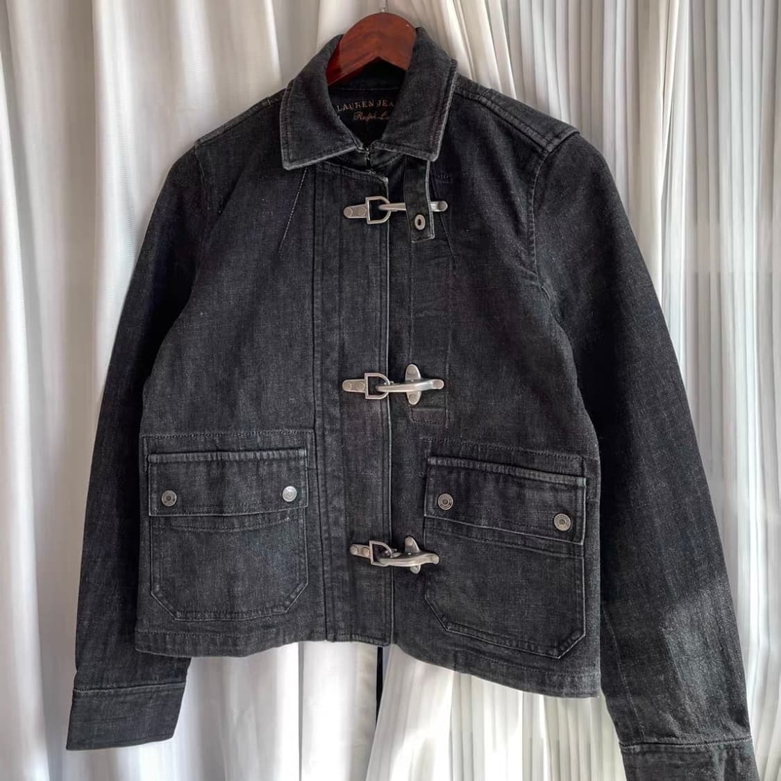 Ralph Lauren] 빈티지 랍스터 버클(파이어맨) 데님 라이더 자켓 상품이미지1