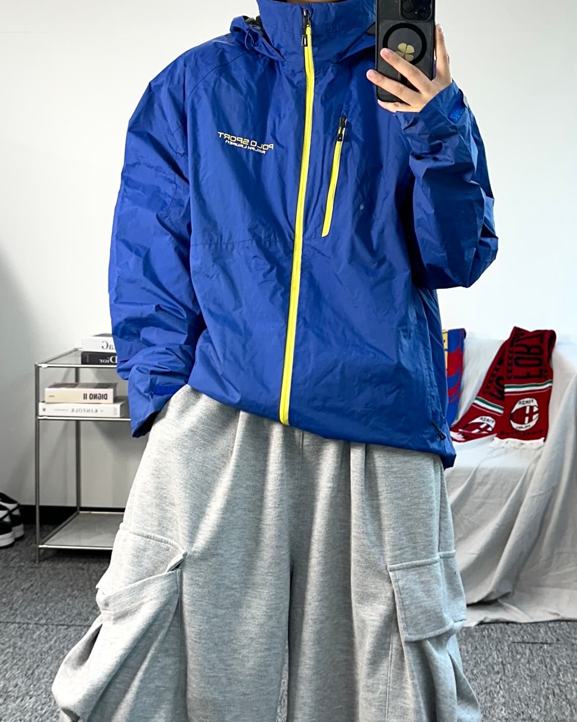 폴로 스포츠 블루 바람막이 L 상품이미지3