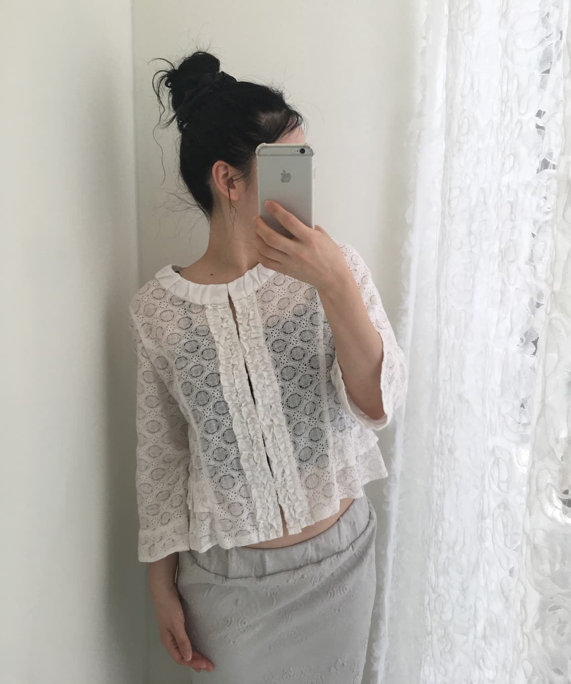 eyelet cotton blouse 상품이미지2