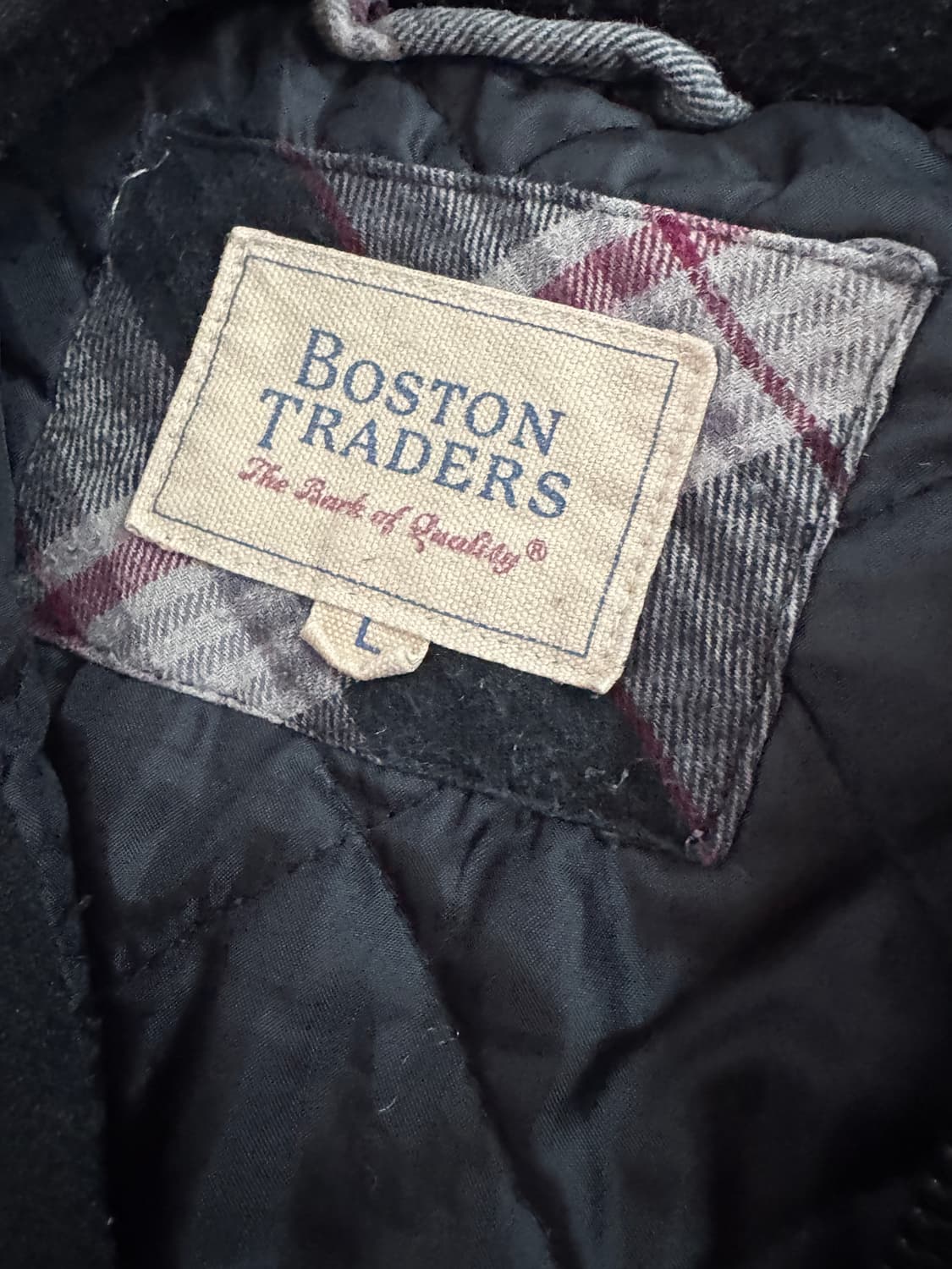 빈티지 보스턴 오버핏 트레이더 체크 후드 자켓 XL 상품이미지4