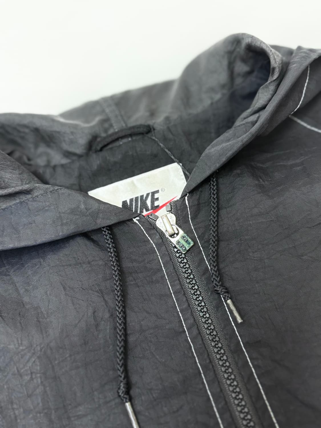 NIKE 90s 나이키 실버 태그 블랙 나일론 재킷 상품이미지6