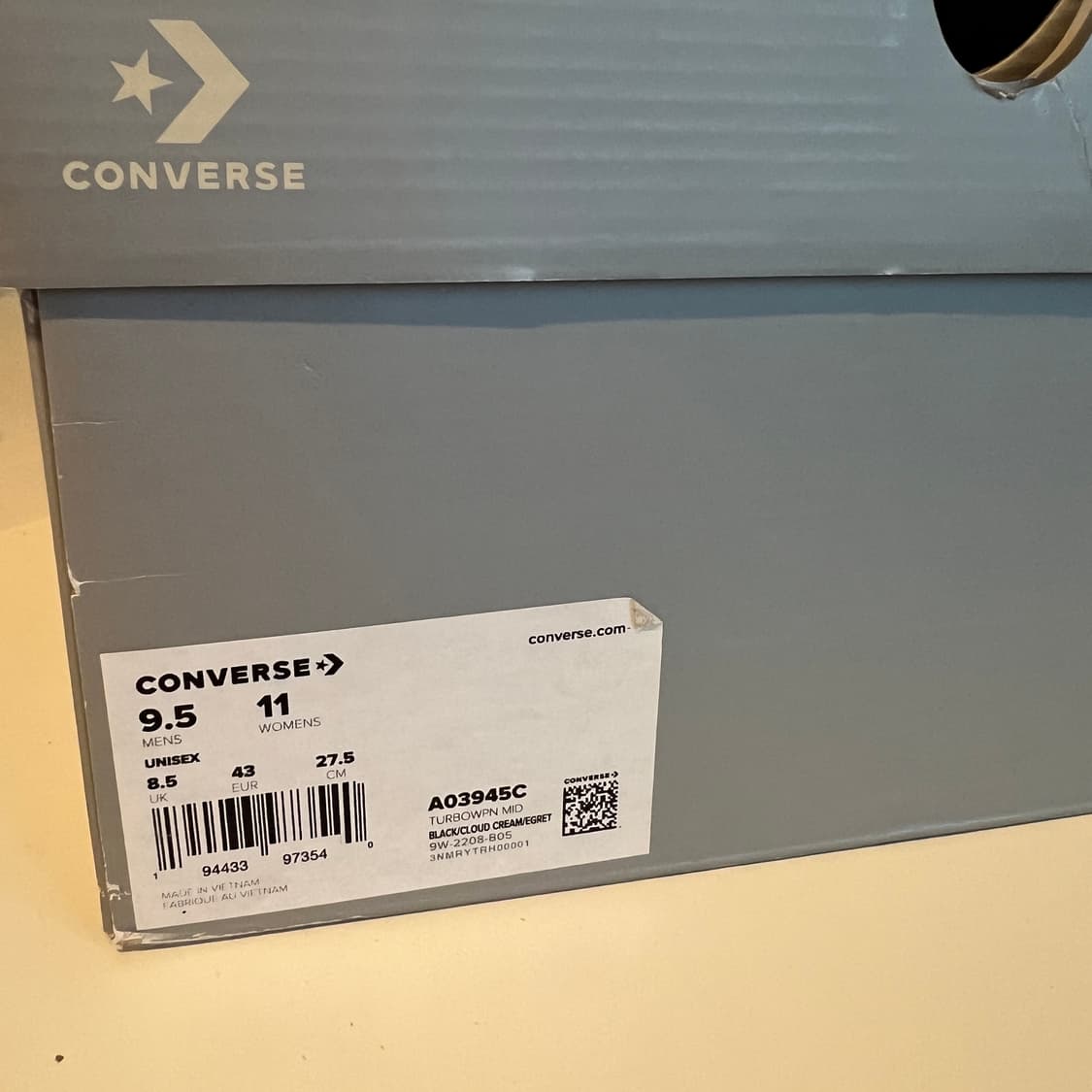 컨버스 x 릭 오웬스 다크쉐도우 터보웨폰 블랙 크림 상품이미지9