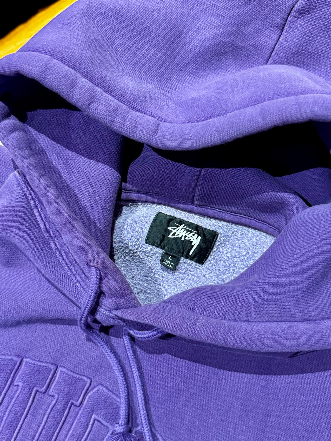 [영수증 인증] 스투시 24시즌 자수 후디 L 보라색 상품이미지2