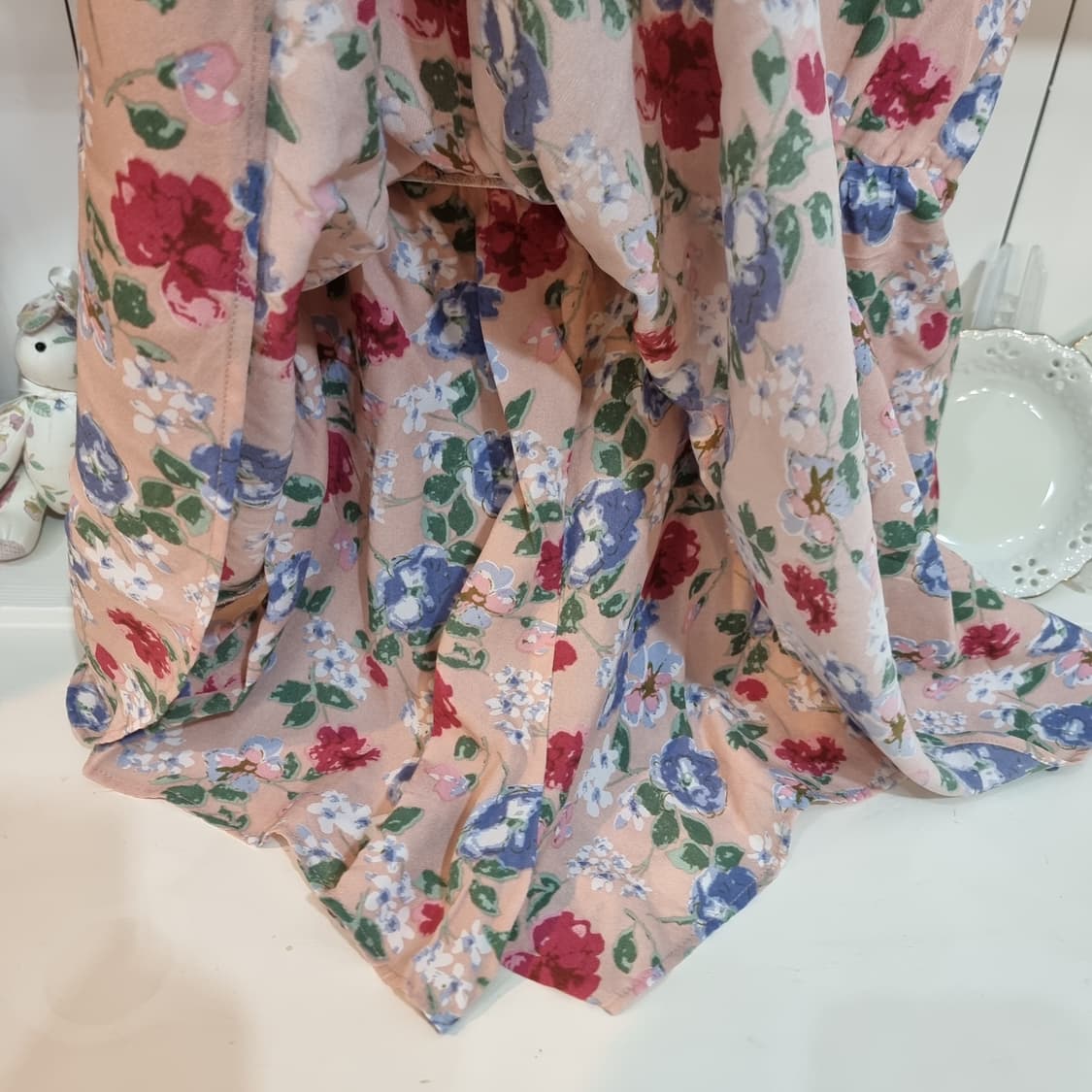 Tralala 트랄라라 플라워 쉬폰 미니원피스 상품이미지8