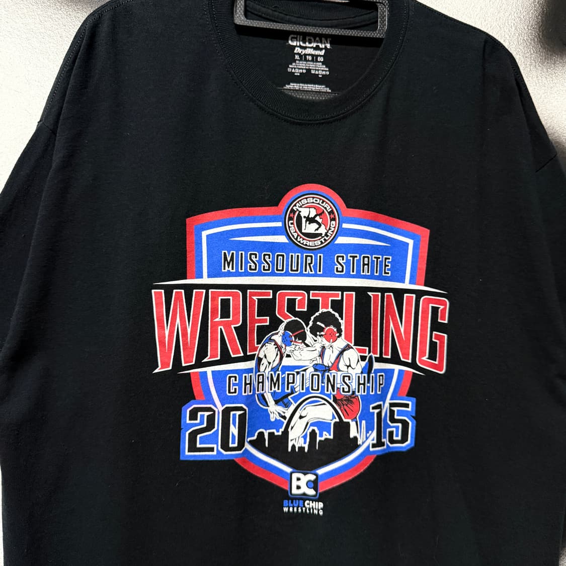 Gildan 길단 2015 레슬링 챔피언 프린팅 반팔 티셔츠 상품이미지3