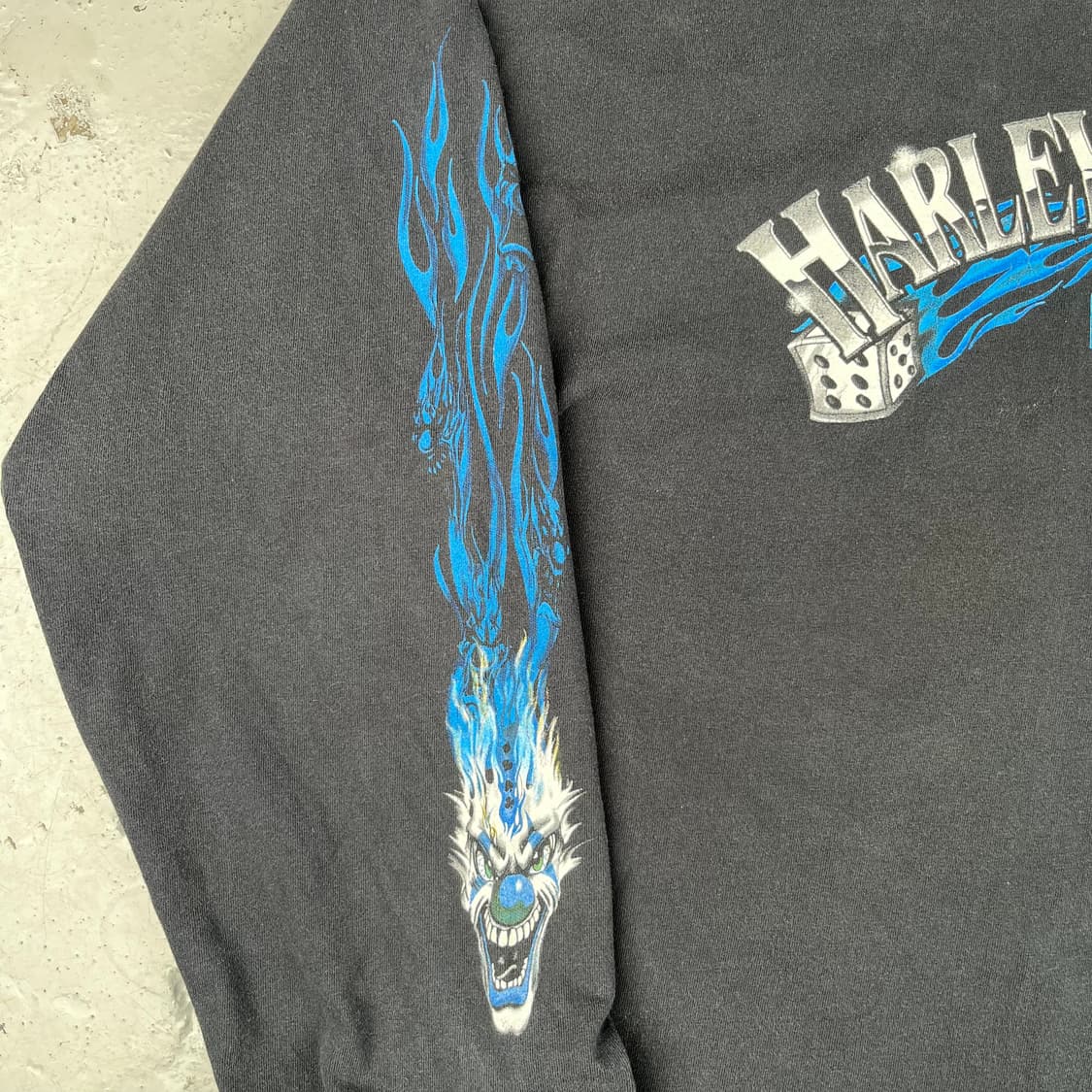 빈티지 할리데이비슨 클로운 플레임 롱슬리브 상품이미지7