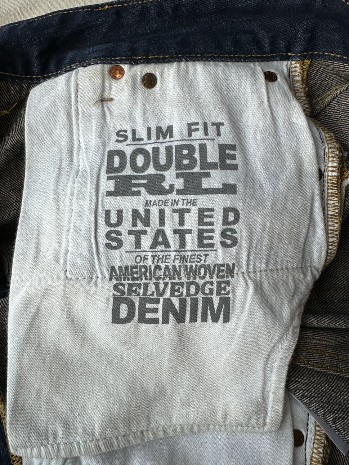 더블알엘 RRL 셀비지 슬림핏 데님팬츠 32 made in USA 상품이미지4