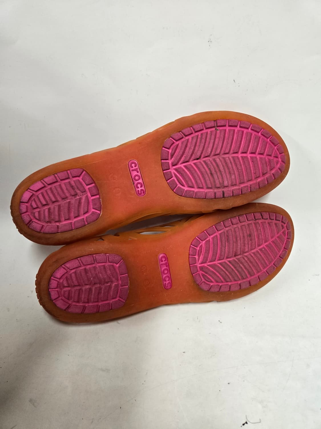 크록스 젤리슈즈 오렌지 W8 250mm 상품이미지5