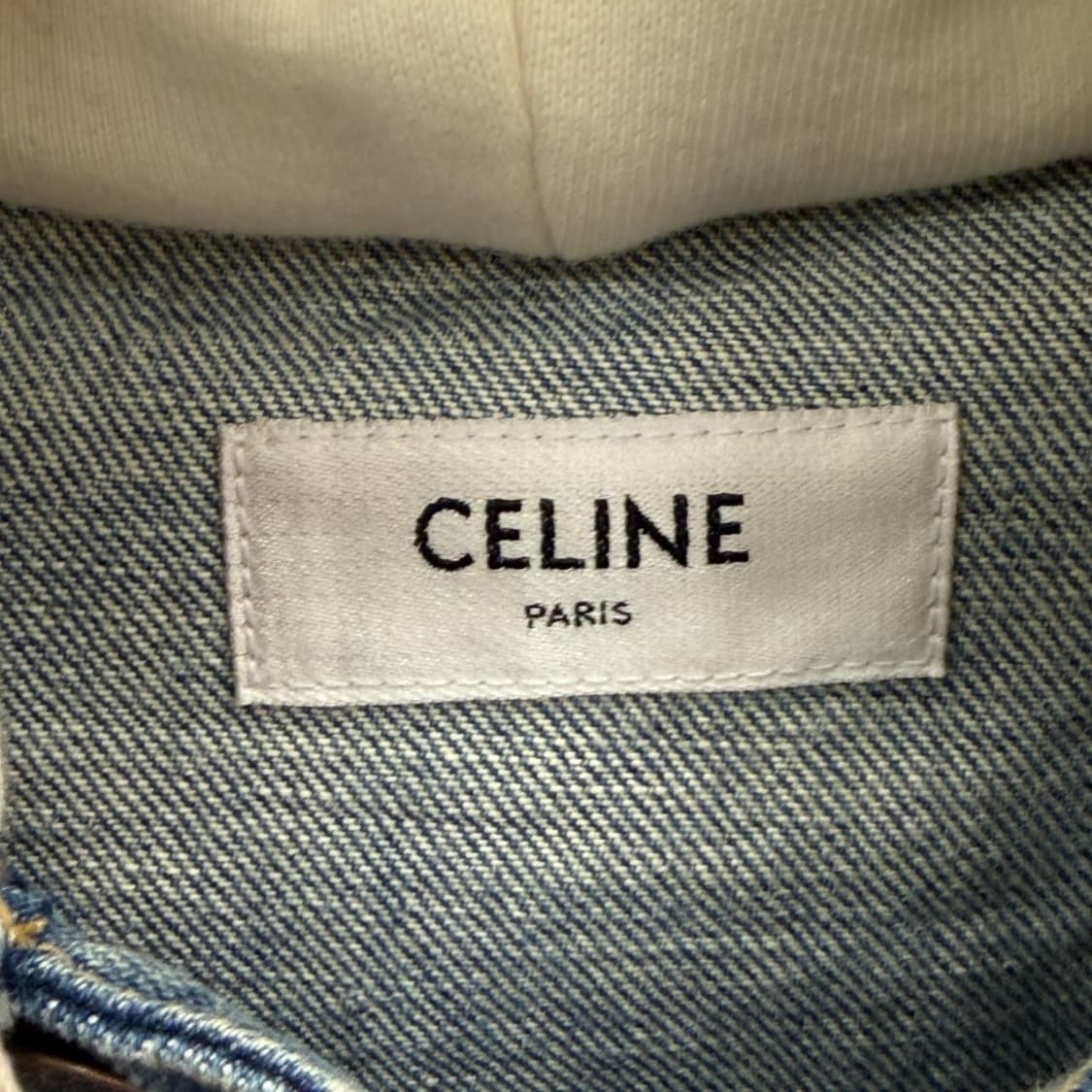 [리오브전포점] 셀린느 백로고 청 후드 데님 자켓 상품이미지4