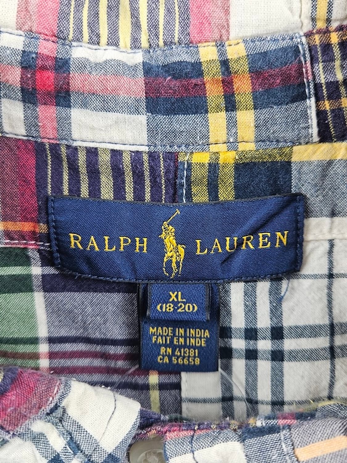 폴로랄프로렌 체크패턴 패치 워크 셔츠 / 11007 상품이미지9