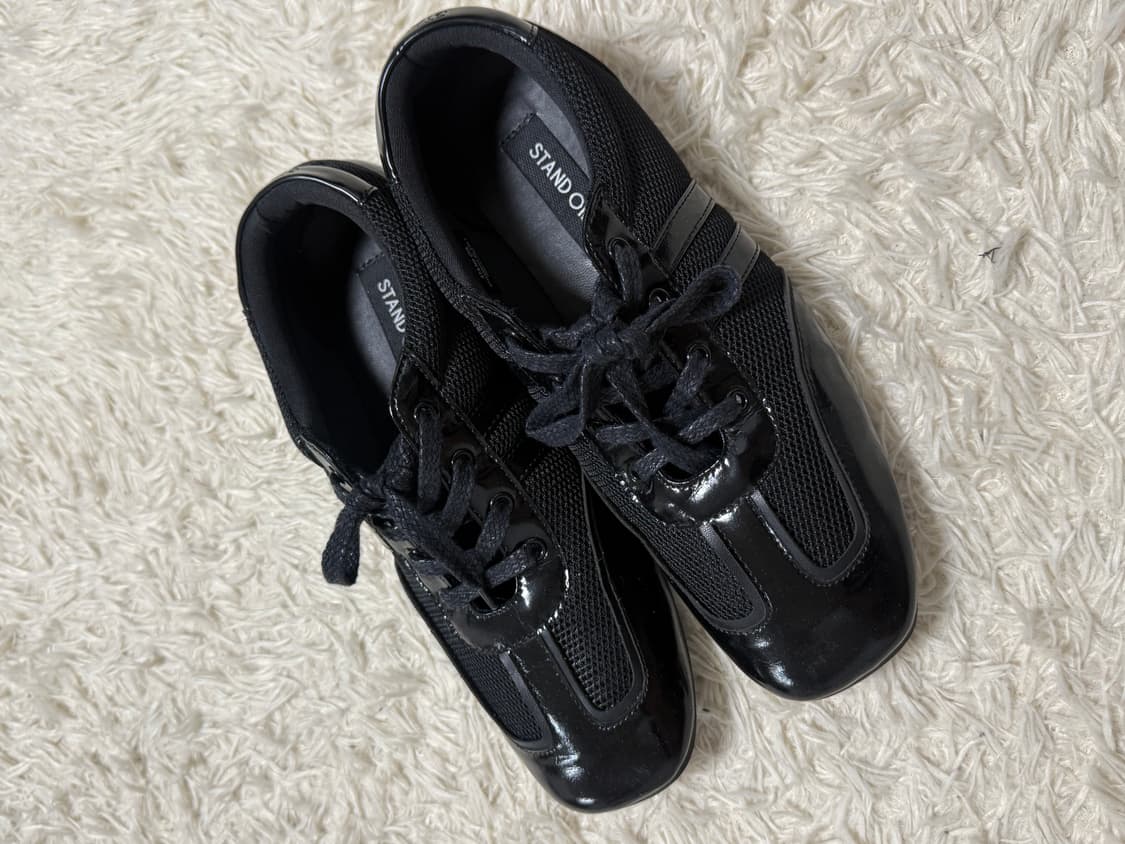 스탠드오일 머로우 스퀘어 스니커즈 블랙 상품이미지1