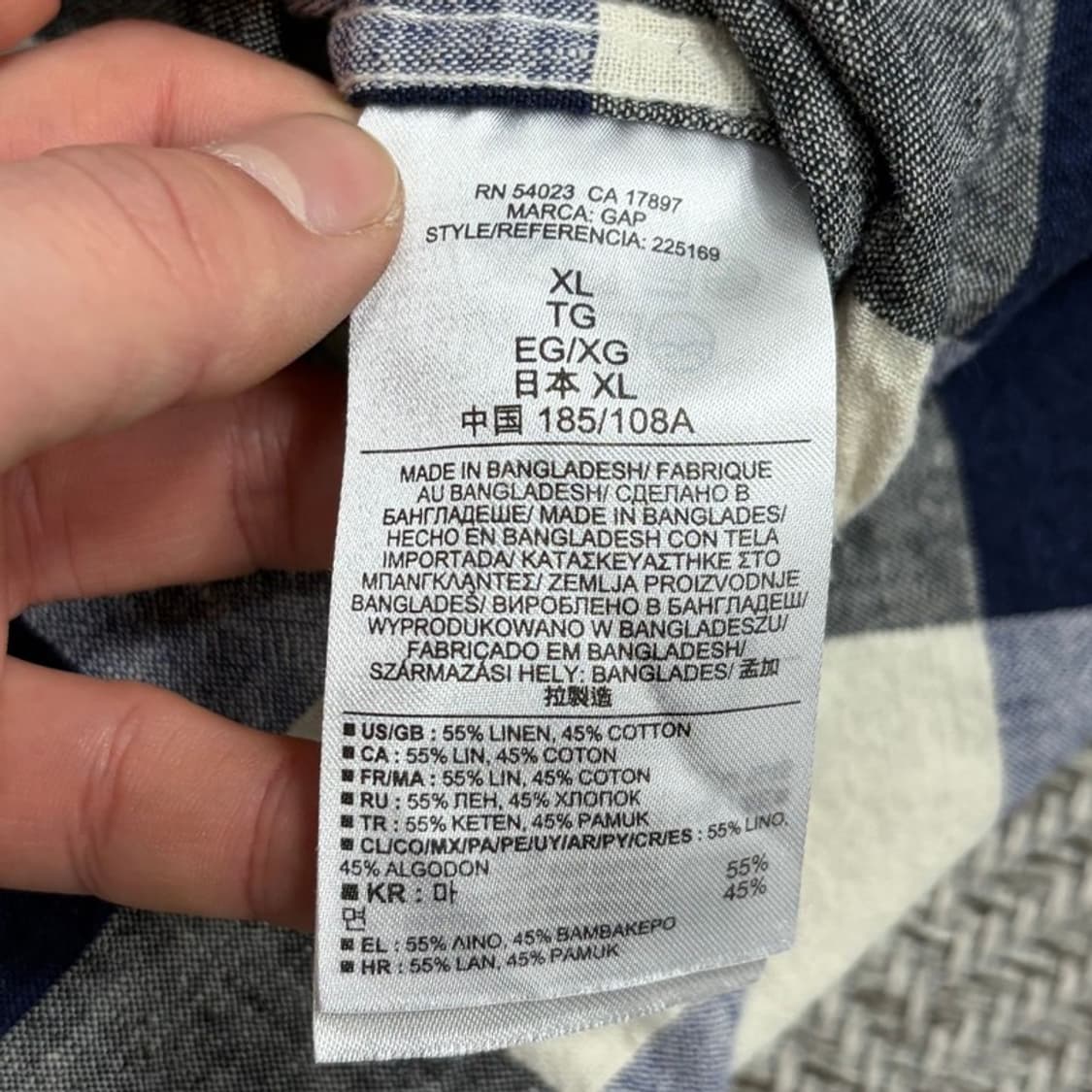 갭 체크셔츠 v1745 상품이미지6