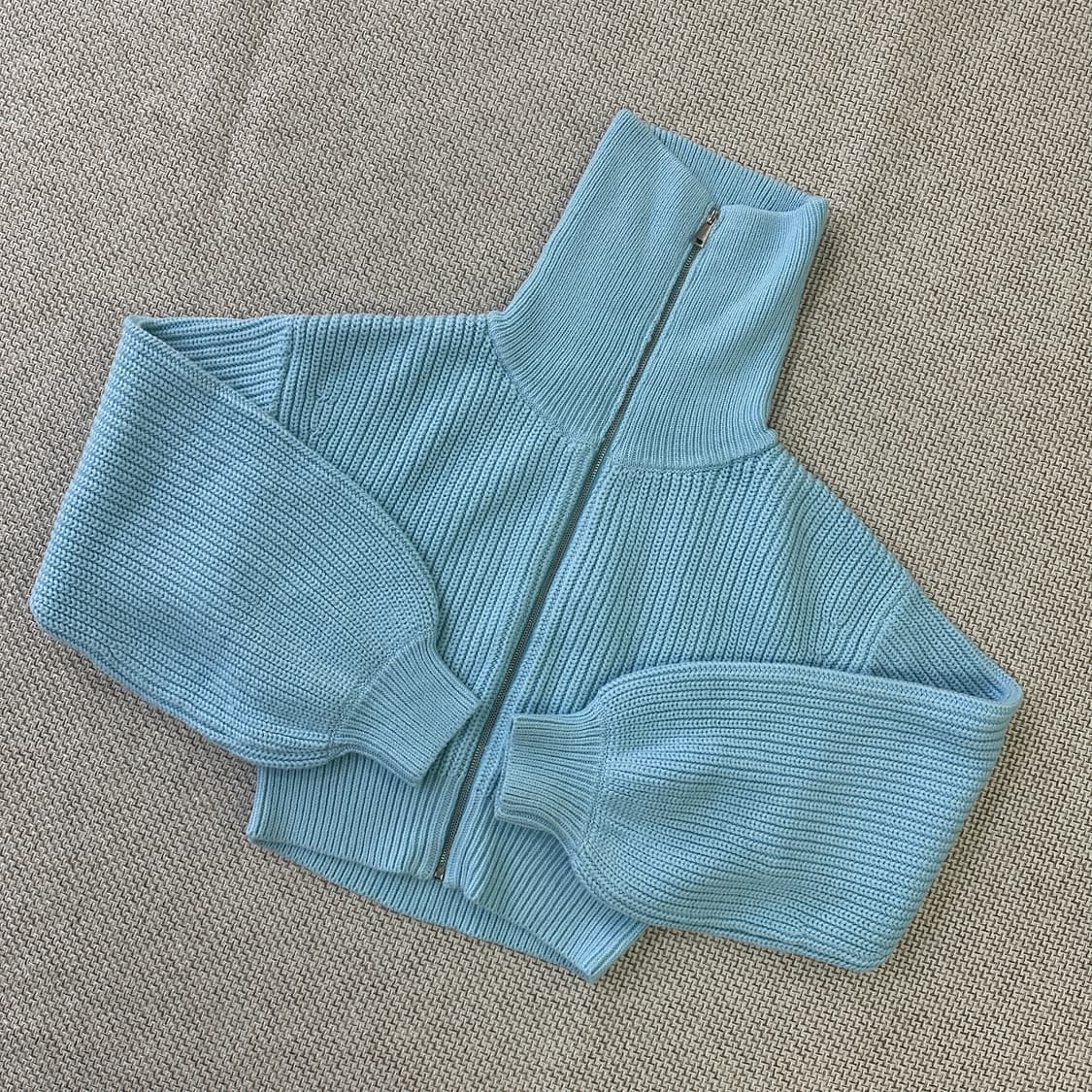 S 자라 니트 집업 0403D 상품이미지1