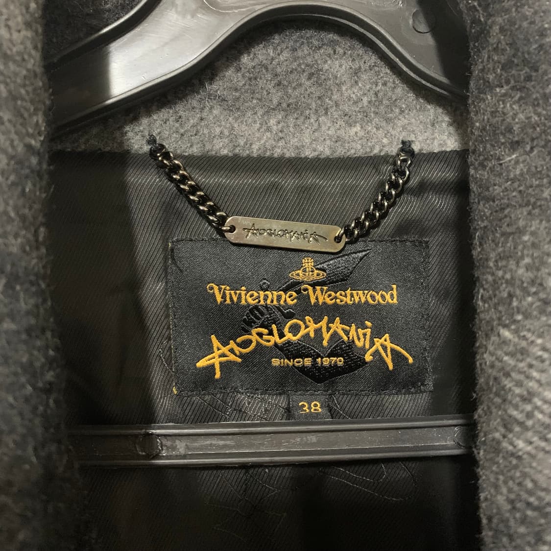 vivienne westwood 울 그라데이션 체크 코트 상품이미지7